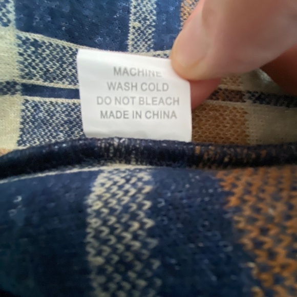 NWT Team Ltd. ladies blue plaid teddy zip jacket size small (fits more like a M) - Picture 13 of 13